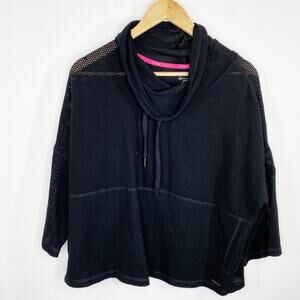 Calvin Klein Performance Stretch Black Cowl Neck Pullover Women's Size Small S